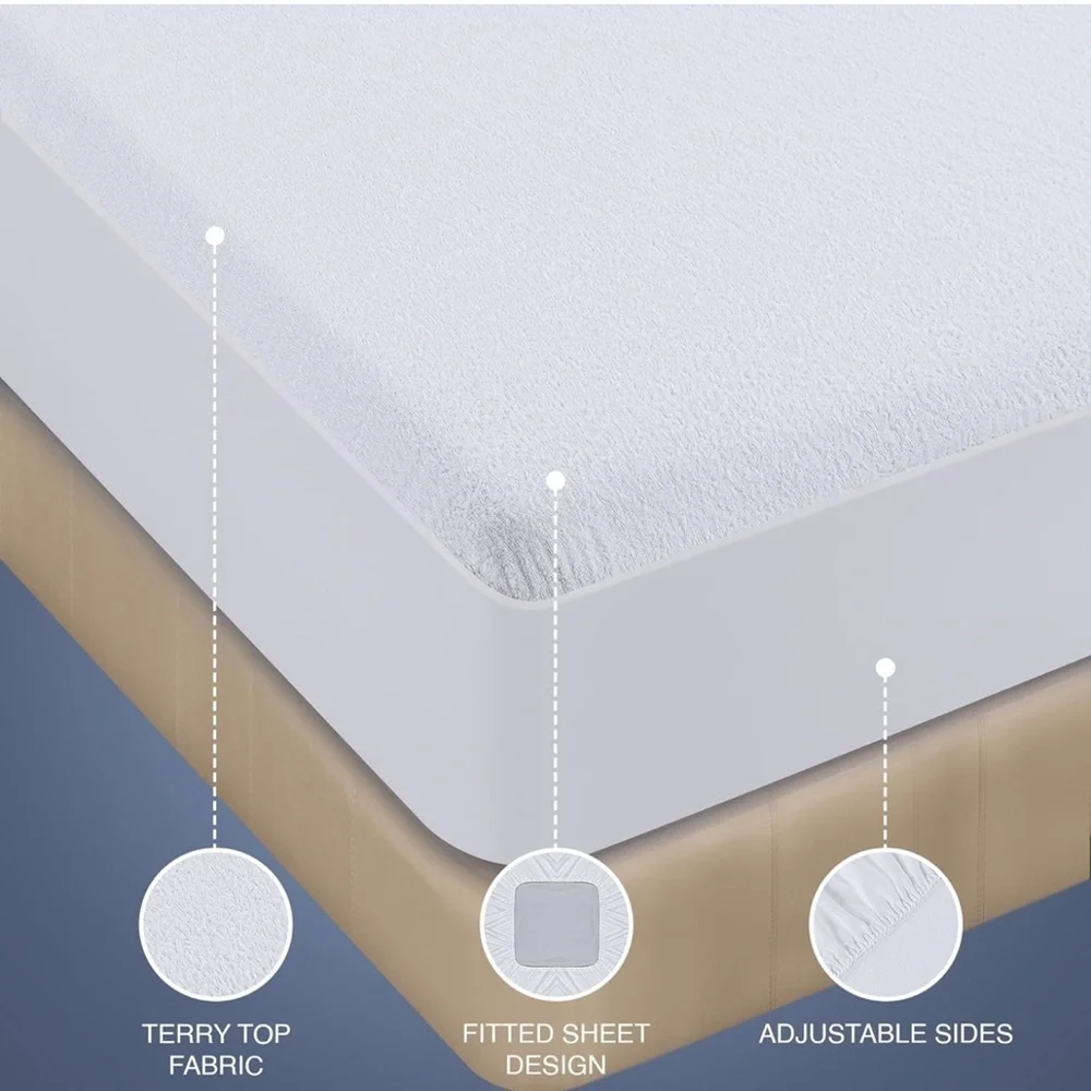 Utopia Full Size Terry Mattress Protector